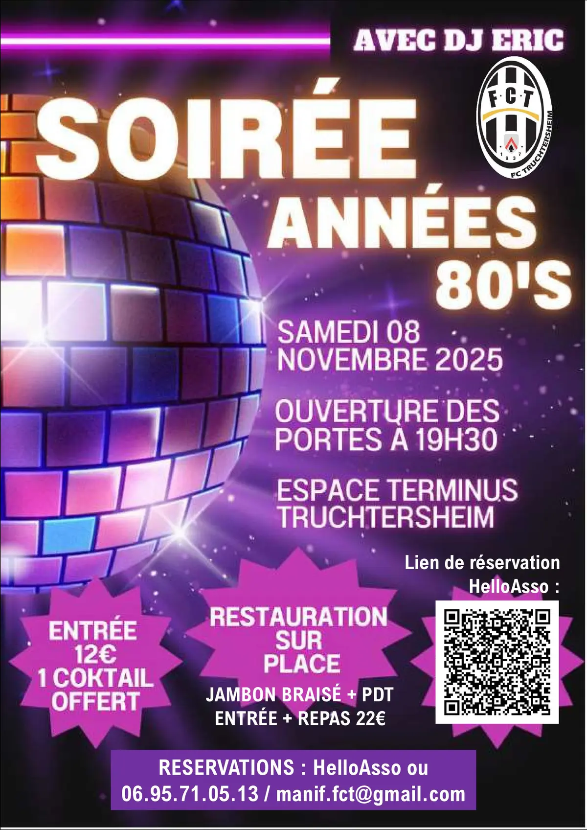 Soirée Années 80 @ Truchtersheim