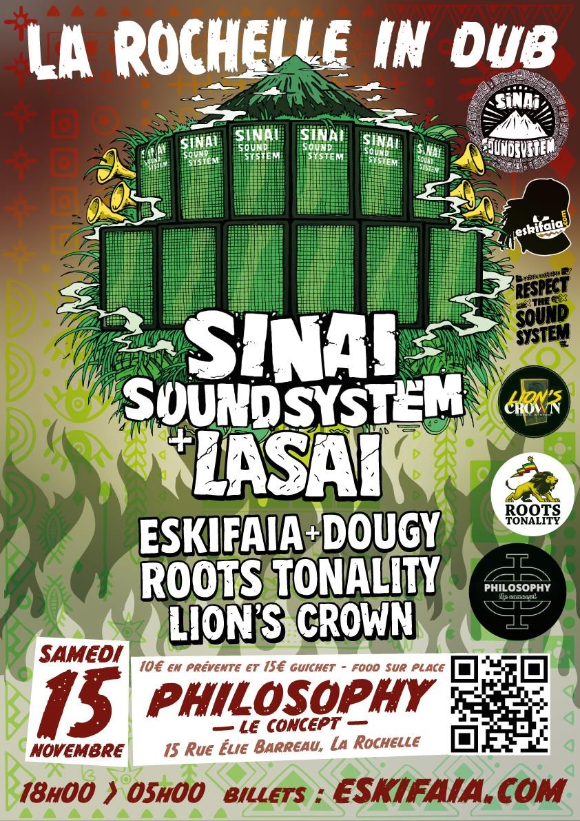 La Rochelle in Dub : Sinai Sound System & Lasai @ La Rochelle