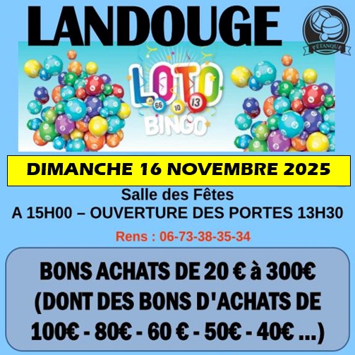 Loto du club LJL Pétanque Limoges @ Limoges