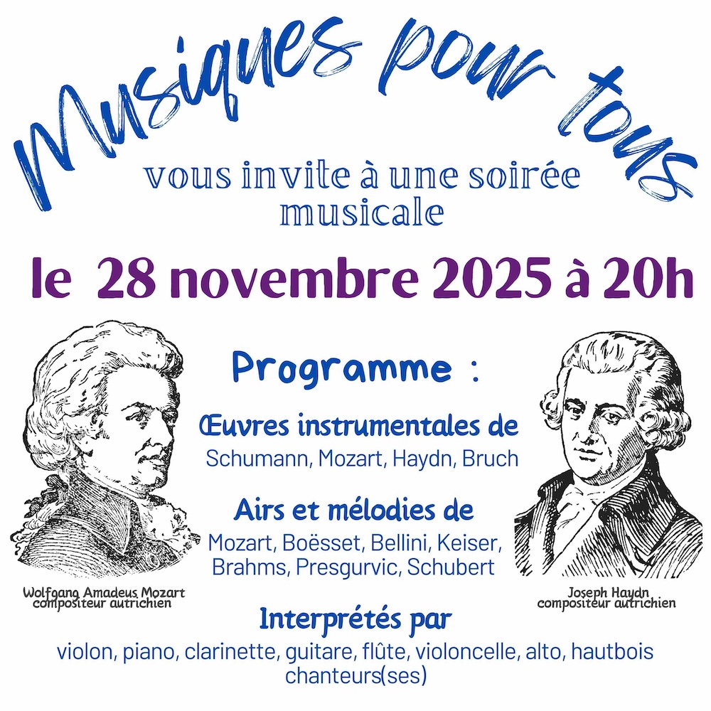 Soirée musicale Musique pour Tous @ Grenoble