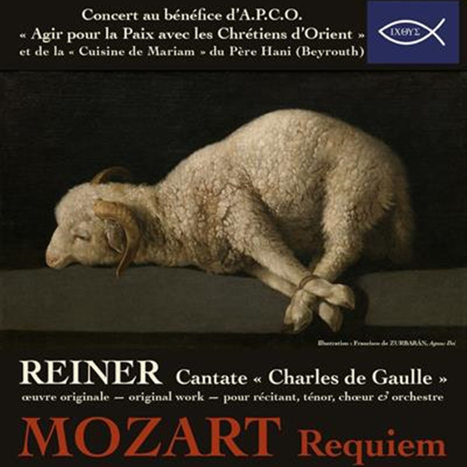 Concert au bénéfice de la Cuisine de Mariam du Père Hany à Beyrouth @ Paris