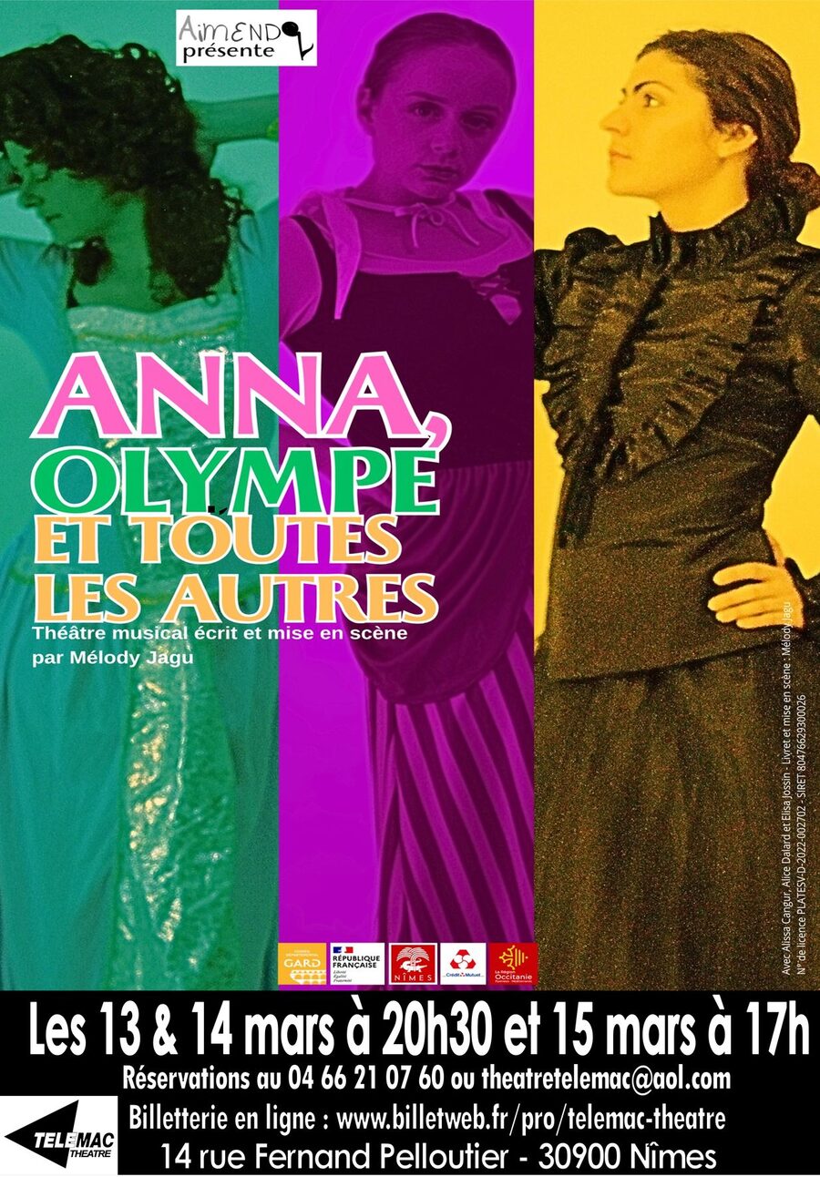 Anna, Olympe et toutes les autres de Mélody Jagu @ Nîmes