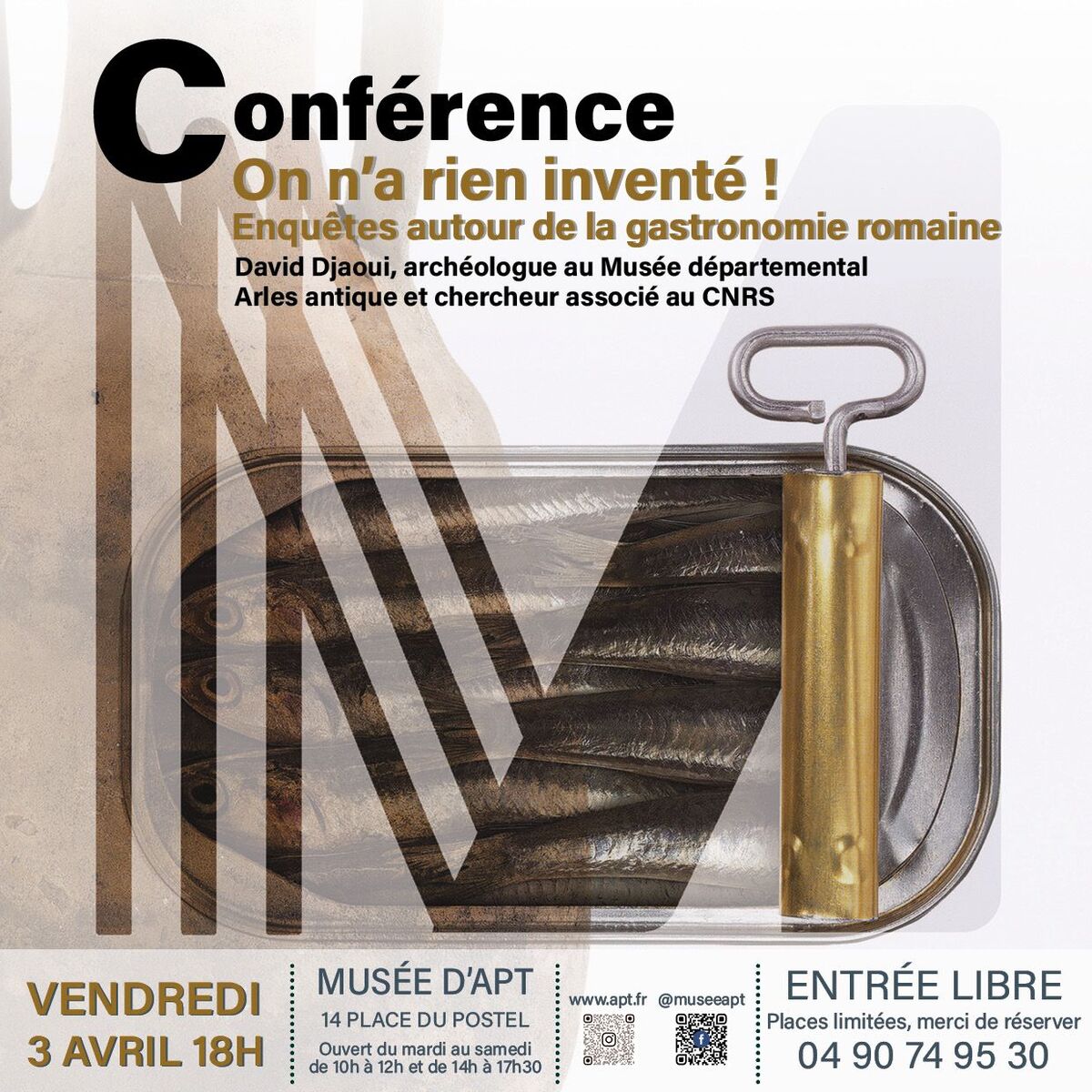 On n’a rien inventé ! Enquête autour de la gastronomie romaine @ Apt