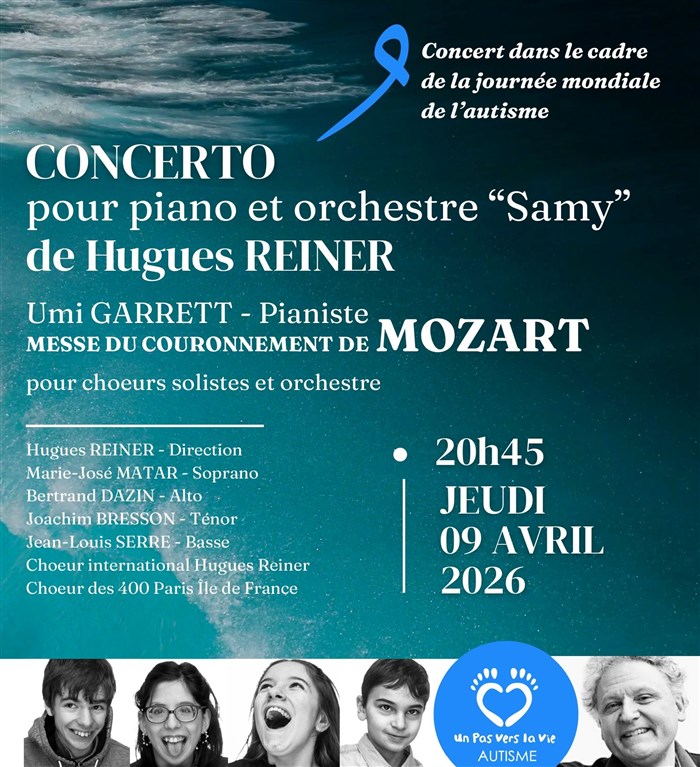 Concert au bénéfice de l'association Un Pas Vers La Vie-Autisme @ Paris