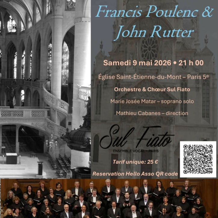 Gloria de Poulenc et Gloria de Rutter @ Paris