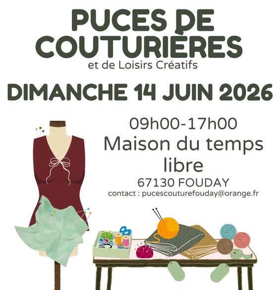 Puces des couturières et des Loisirs créatifs @ Fouday
