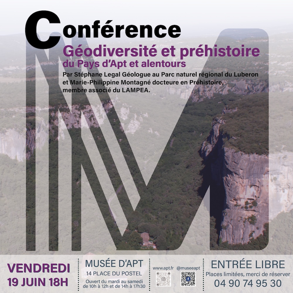 Géodiversité et préhistoire du Pays d’Apt et alentours  @ Apt