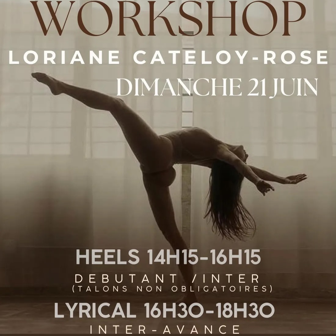 Stage HEELS et LYRICAL avec Loriane Cateloy-Rose @ Orléans