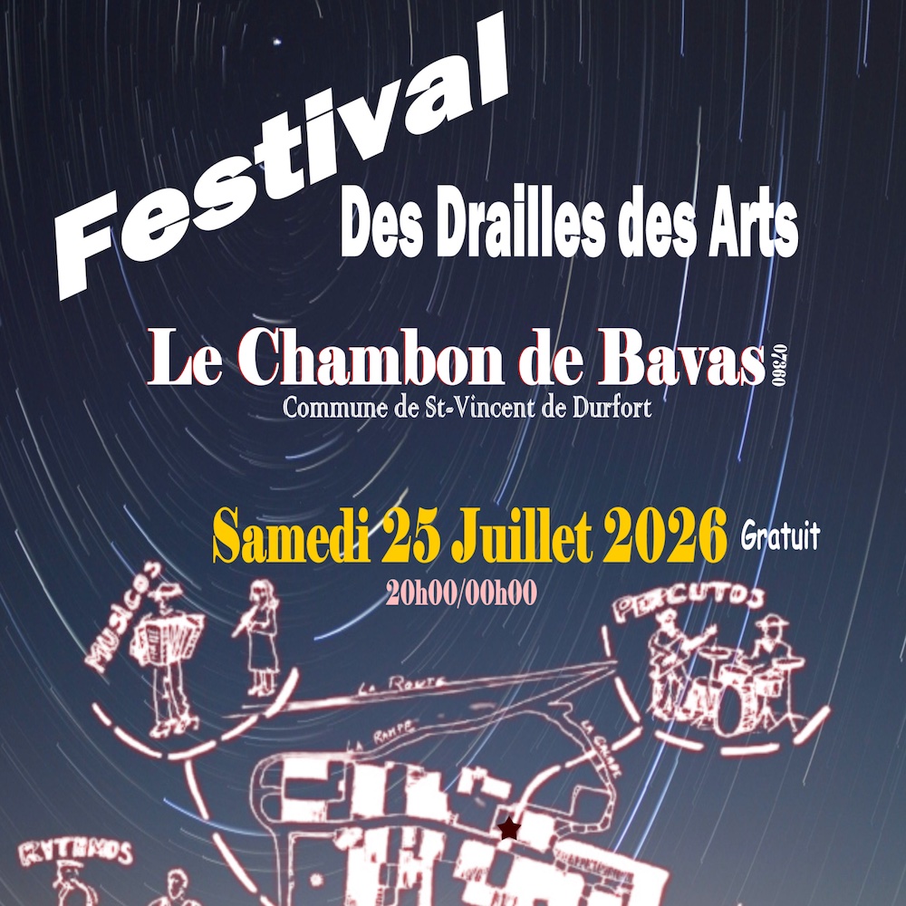 Festival des drailles des arts  @ Saint-Vincent-de-Durfort