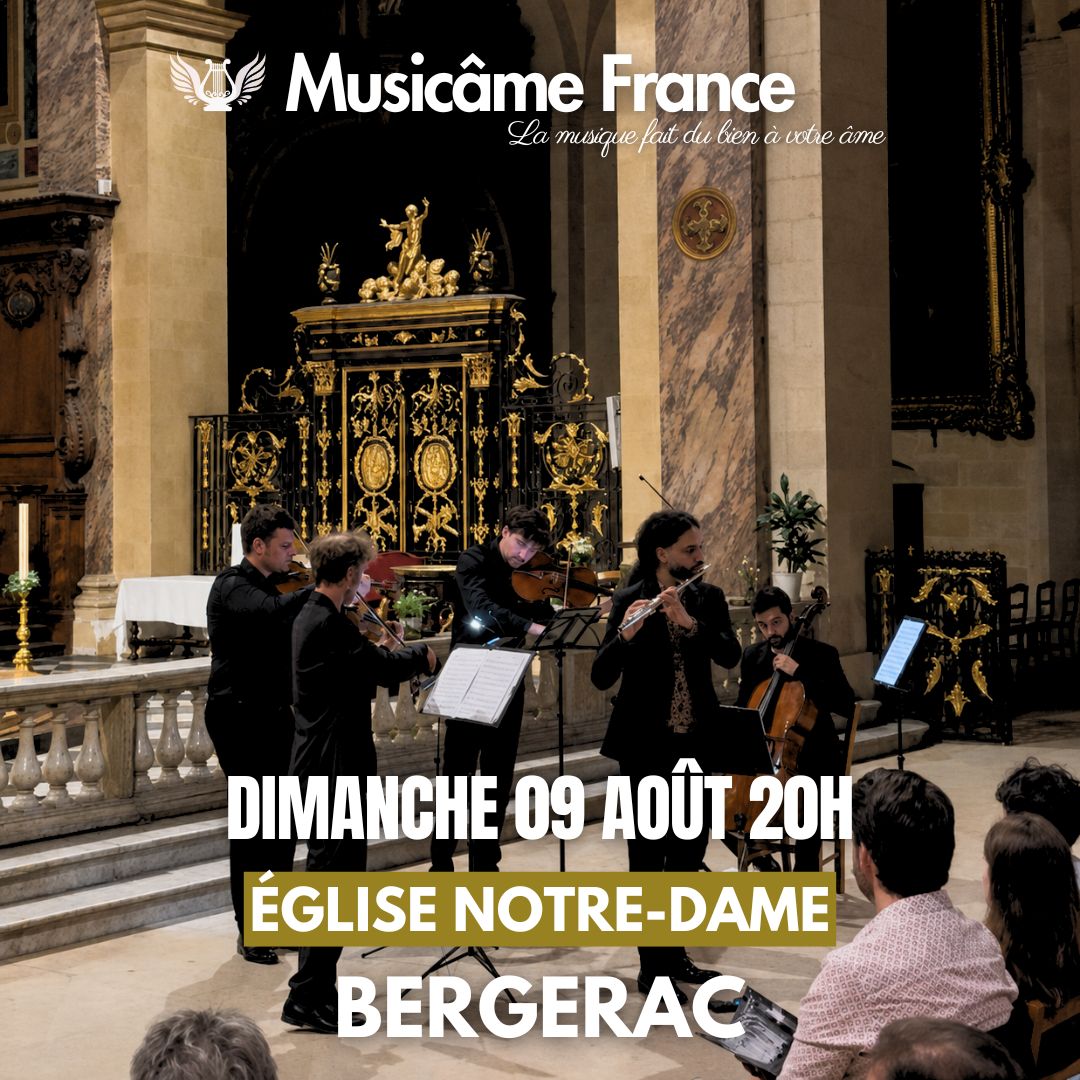 Concert de l'Ensemble Musicâme France : Ravel, Debussy, Kreisler, Cantemir, Mozart... @ Bergerac