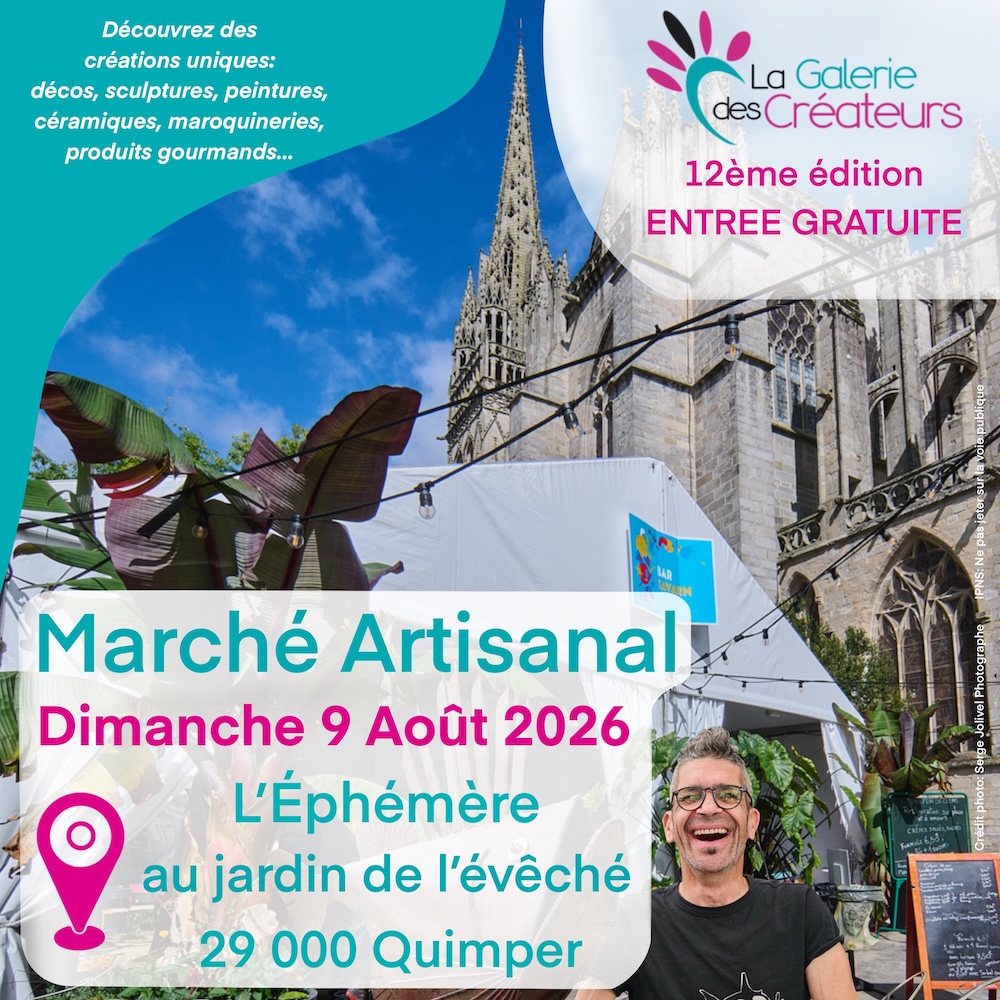 Marché Artisanal de Quimper 12ème édition  @ Quimper