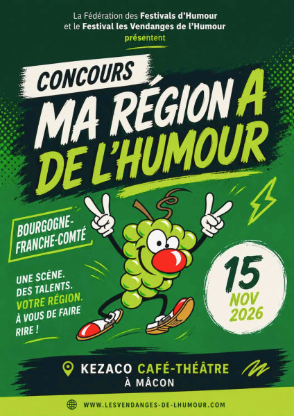 Concours 'Ma région a de l'humour' @ Mâcon
