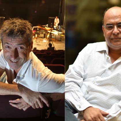 Didier Bourda & Martin Antiphon (designer sonore), Mazin Mamoory (poète irakien) @ Le Lieu unique
