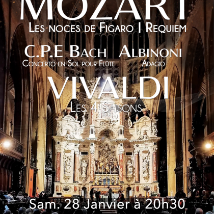 Ensemble Musicâme - Les 4 Saisons de Vivaldi, Requiem de Mozart, Adagio d'Albinoni @ Eglise Saint-François-de-Paule