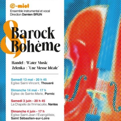 Concert Barock et Bohème - Ensemble E-miol @ Eglise Saint-Vincent 