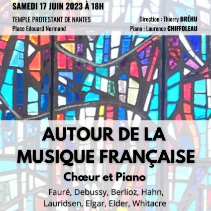 Autour de la musique française - Schola Cantorum de Nantes @ Temple Protestant de Nantes