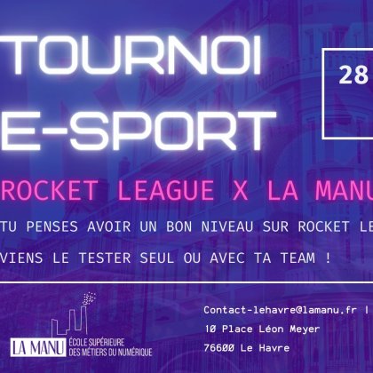 Tournoi Rocket League pour les terminales @ La Manu - Campus Le Havre