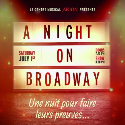A night on Broadway, La comédie musicale @ Black Box
