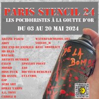 paris stencil 24 les pochoiristes a la goutte d or @ paris