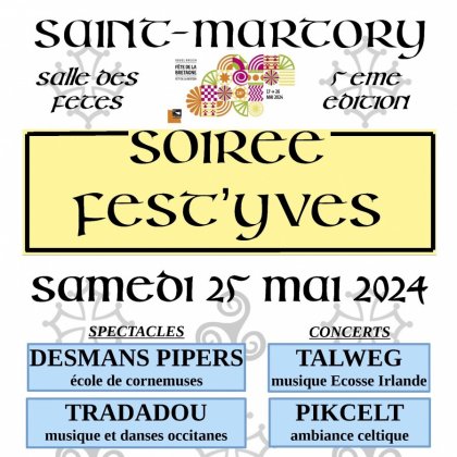 Fest'yves Saint-Martory - 5eme édition @ Salle des fêtes