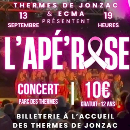 Concert L'Apé'Rose avec l'ECMA @ Domaine d'Heurtebise - Thermes de Jonzac