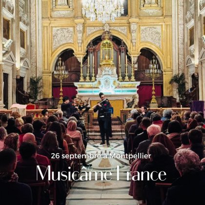 Musicâme France : Les 4 Saisons de Vivaldi, Le Chateau Ambulant de Hisiashi, Bach, Galliano, Bazzini @ Basilique Notre-Dame des Tables