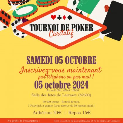 Tournoi de Poker associatif @ Foyer rural