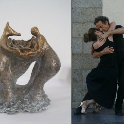 Un tango scénique en contrepoint à l'exposition de Dominique Digeon  @ Enseigne des Oudin - Fonds de dotation