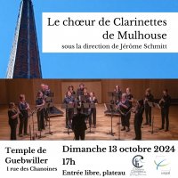 choeur des clarinettes de mulhouse @ guebwiller