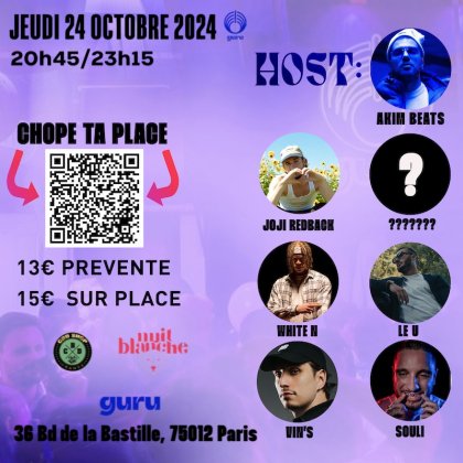 GURU Party (Souli, Joji, Akim Beats, Le U, Vin's, White N + GUEST) @ Gurú Club