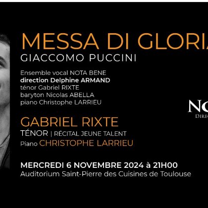 Messa di Gloria de Puccini @ Auditorium Saint-Pierre des Cuisines