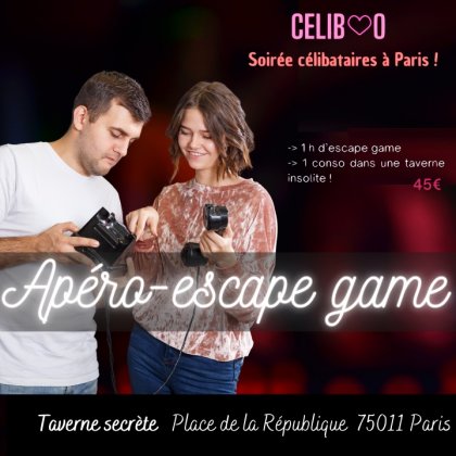 Apéro - Escape game pour célibataires @ Le Donjon - Escape Game