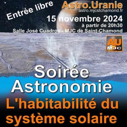 L'habitabilité du Système Solaire @ MJC de Saint-Chamond