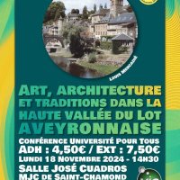 art architecture et traditions dans la haute vallee du lot aveyronnaise @ saint-chamond