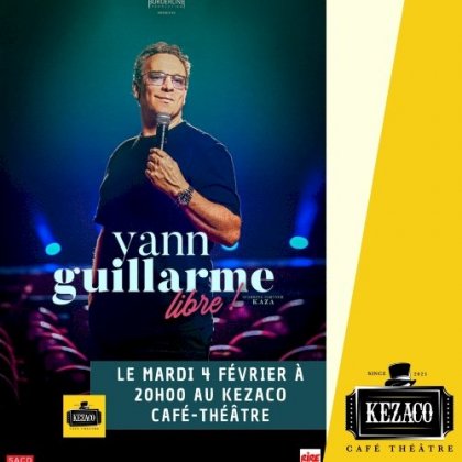 Yann Guillarme dans Libre @ Kezaco Café Théâtre