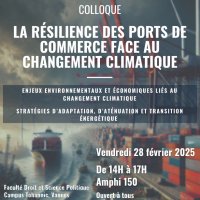 colloque la resilience des ports de commerce francais face au changement climatique @ vannes