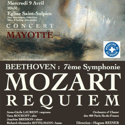 Requiem de Mozart et 7ème symphonie de Beethoven.  @ Eglise Saint-Sulpice