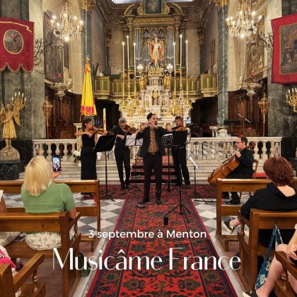 Concert d’été Musicâme : Vivaldi, Queen, Mozart... @ Basilique Saint-Michel Archange Concert d’été Musicâme : Vivaldi, Queen, Mozart... @ Basilique Saint-Michel Archange