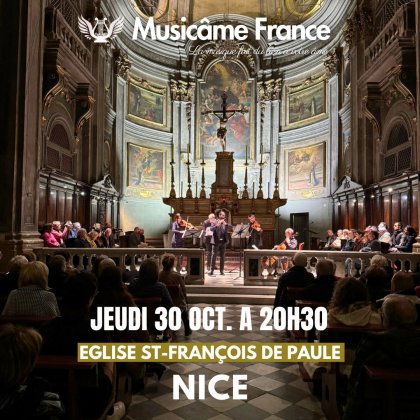 Concert de la Toussaint Musicâme France : Vivaldi, Bach, Rachmaninov & Harry Potter @ Eglise Saint-François-de-Paule Concert de la Toussaint Musicâme France : Vivaldi, Bach, Rachmaninov & Harry Potter @ Eglise Saint-François-de-Paule