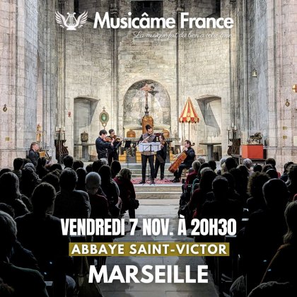 Concert Musicâme : Vivaldi, Bach, Piazzolla @ Abbaye Saint-Victor Concert Musicâme : Vivaldi, Bach, Piazzolla @ Abbaye Saint-Victor