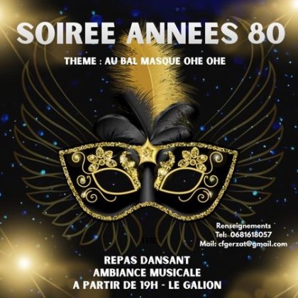 Repas dansant Années 80/90 @ Salle du Galion