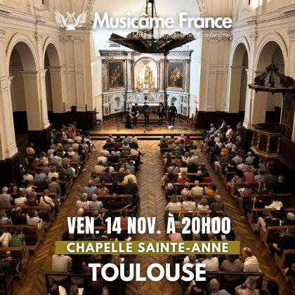Concert de l'Ensemble Musicâme : Bach, Vivaldi, Piazzolla @ Chapelle Sainte-Anne Concert de l'Ensemble Musicâme : Bach, Vivaldi, Piazzolla @ Chapelle Sainte-Anne