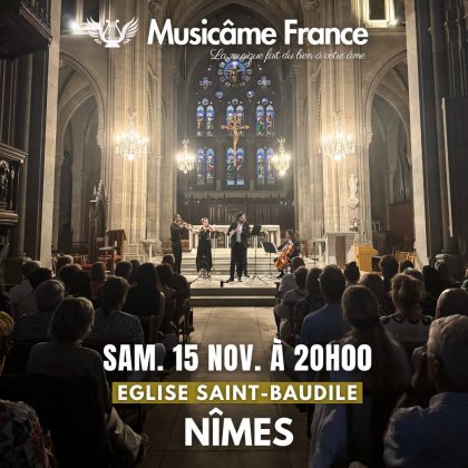 Concert Musicâme : Vivaldi, Bach, Piazzolla @ Eglise Saint-Baudile Concert Musicâme : Vivaldi, Bach, Piazzolla @ Eglise Saint-Baudile