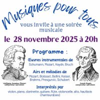 soiree musicale musique pour tous @ grenoble