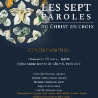 concert les sept paroles du christ en croix @ paris