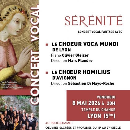 Sérénité - Concert de Musique Sacrée @ Temple du Change