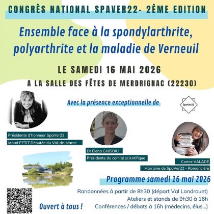 2nd congrès national 'Spondylarthrite, Polyarthrite et Verneuil' @ Salle des fêtes Orion
