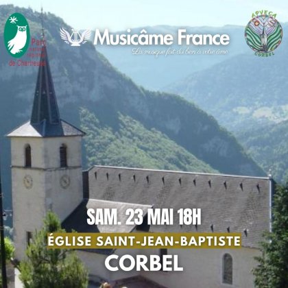 Concert Musicâme France : Bach, Vivaldi, Mozart, Caccini, Cantemir, Saint-Saëns @ Eglise Saint-Jean-Baptiste