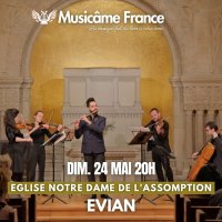 concert de l ensemble musicame france bach vivaldi mozart caccini cantemir saint saens @ evian-les-bains
