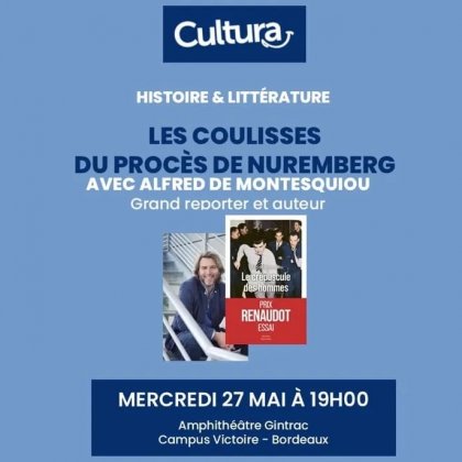 Les coulisses du procès de Nuremberg avec Alfred de Montesquiou @ Amphithéâtre Gintrac